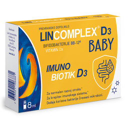 Lincomplex Baby Imuno Biotik D3 Lek, kapljice (8 ml)