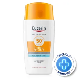 Eucerin Sun Hydro Protect Ultra, lahki fluid za zaščito pred soncem - ZF 50+ (50 ml)