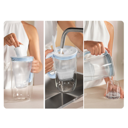 Brita Glass One, stekleni vrč za filtriranje vode - 2,5 l (1 komplet)