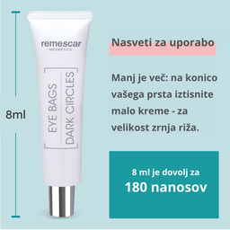 Remescar, krema proti podočnjakom in vrečicam pod očmi (8 ml)
