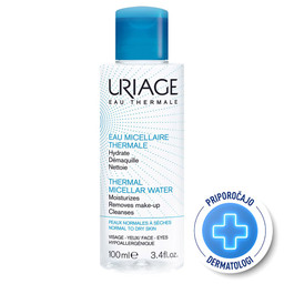 Uriage, micelarna voda za čiščenje obraza za normalno do suho kožo - 100 ml