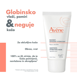 Avene, pomirjujoča maska za vlaženje kože (50 ml)