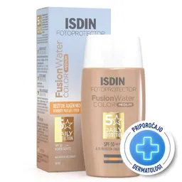 ISDIN Sun Fotoprotector Fusion Water Color, obarvana krema za zaščito pred soncem - medium - ZF50 (50 ml)