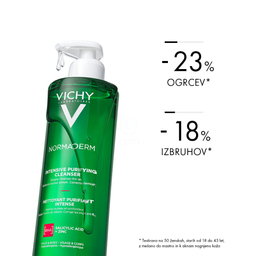 Vichy Normaderm Phytosolution, čistilni gel za občutljivo in mastno kožo (400 ml)