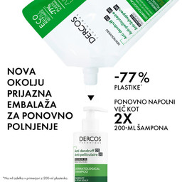 Vichy Dercos, šampon proti prhljaju za suhe lase (390 ml)