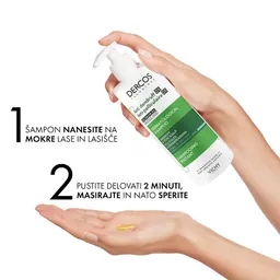 Vichy Dercos, šampon proti prhljaju za normalne in mastne lase (390 ml)