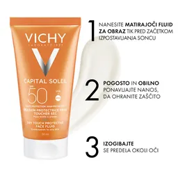  Vichy Capital Soleil Dry Touch, emulzija za obraz - ZF50 (50 ml)