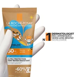 LRP Anthelios Dermo Pediatrics Wet Skin, losjon za zaščito pred soncem za mokro in suho kožo za otroke - ZF50+ (200 ml) 