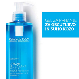 LRP Lipikar, gel Lavant za prhanje za občutljivo in suho kožo (400 ml)