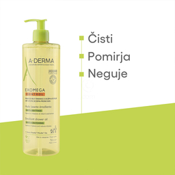 A-Derma Exomega Control, emolientno čistilno olje za tuširanje (750 ml)