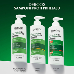 Vichy Dercos DS 2v1, dermokozmetični šampon in balzam proti prhljaju (390 ml)