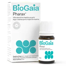 Biogaia Pharax, mikrobiotične kapljice z vitaminom D (5 ml)