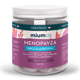Mium LAB menopavza, gumiji brez sladkorja (42 gumijev)