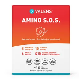 Valens Amino S.O.S., prašek za pripravo napitka - vrečke (10 x 16 g) 