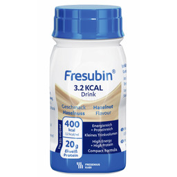Fresubin Drink 3,2 kcal/ml, napitek z okusom lešnik (4 x 125 ml)