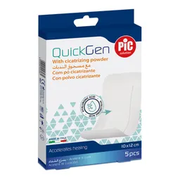 PiC QuickGen, obliži za celjenje ran - 10 x 7,5 cm (5 obližev)