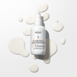 Vichy Capital Soleil, UV-AGE neobarvan dnevni fluid za obraz - ZF50+ (80 ml)