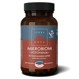 Terranova Mikrobiom Potovanj kompleks, kapsule (50 vegetarijanskih kapsul)