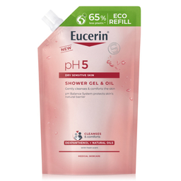 Eucerin pH5, oljni gel za prhanje - refill (400 ml)