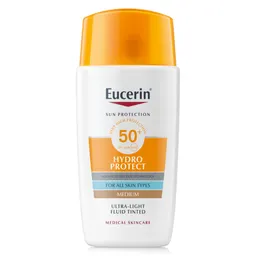 Eucerin Sun Hydro Protect Tinted, lahki obarvan fluid za zaščito pred soncem - medium - ZF50+ (50 ml)