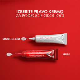 Vichy Liftactiv Collagen Specialist, nega za področje okoli oči (15 ml)