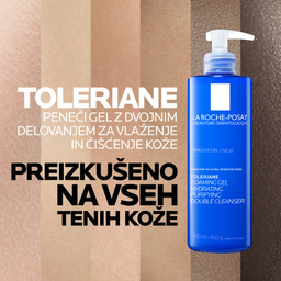 LRP Toleriane, peneči gel za vlaženje in čiščenje kože (400 ml)