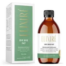Elixire Bye Bye Fat, tekočina z okusom višnje (240 ml)