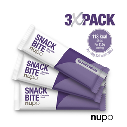 Nupo Snack Bite, hrustljava napolitanka – Kakav (3 x 21,5 g)