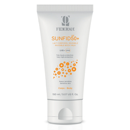 Fiderma Sunfid, nevidno mleko za zaščito pred soncem za občutljivo kožo za telo - ZF50+ (150 ml)