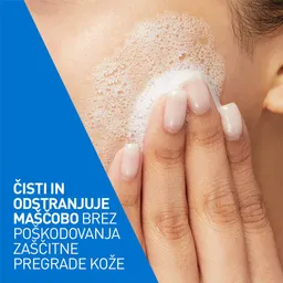 CeraVe, peneči čistilni gel za obraz za normalno do mastno kožo (473 ml)
