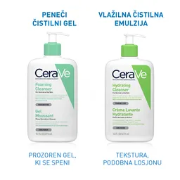 CeraVe, peneči čistilni gel za obraz za normalno do mastno kožo (473 ml)