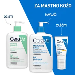 CeraVe, peneči čistilni gel za obraz za normalno do mastno kožo (473 ml)
