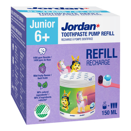 Jordan Junior, zobna pasta za otroke 6-12 let - refill (150 ml)