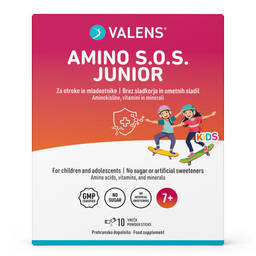Valens Amino S.O.S. Junior, prašek za pripravo napitka (10 vrečic)