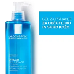 LRP Lipikar, gel Lavant za prhanje za občutljivo in suho kožo (400 ml)