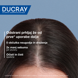 Ducray Kelual Squanorm, regulirajoči tretma šampon proti mastnemu prhljaju (200 ml)