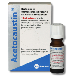Acetocaustin, tekočina za odstranjevanje bradavic (0,5 ml)