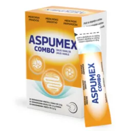 Aspumex Combo, prašek za raztapljanje v ustih (20 vrečic)