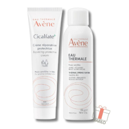 Avene Cicalfate+, paket - obnavljajoča zaščitna krema in termalna voda (100 ml + 150 ml)