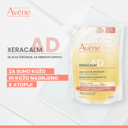 Avene XeraCalm A.D, relipidirajoče olje za čiščenje - Refill (400 ml)