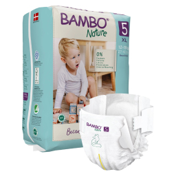 Bambo Nature 5 Junior XL, otroške pleničke - 12-18 kg (22 plenic)