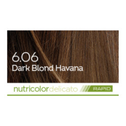 BioKap Nutricolor Delicato 6.06, set za hitro barvanje las - temno tobak blond (1 set)