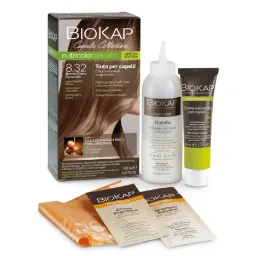 BioKap Nutricolor Delicato 8.32, set za hitro barvanje las - svetlo karamel blond (1 set)