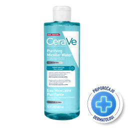 CeraVe, čistilna micelarna voda za normalno do mastno kožo (400 ml)