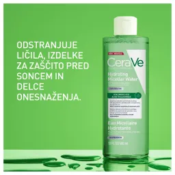 CeraVe, vlažilna micelarna voda za normalno do suho kožo (400 ml)