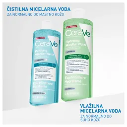 CeraVe, vlažilna micelarna voda za normalno do suho kožo (400 ml)