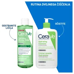 CeraVe, vlažilna micelarna voda za normalno do suho kožo (400 ml)