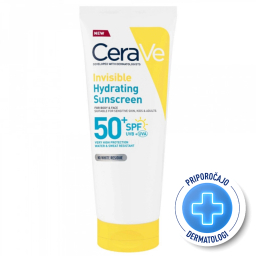 CeraVe Sun, nevidni losjon za zaščito pred soncem - ZF50+ (75 ml)