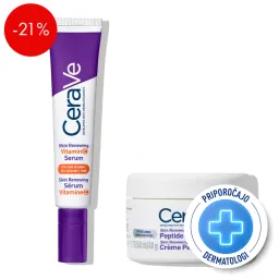 CeraVe, obnavljajoča rutina za drobne gubice in pust videz kože (48ml + 30 ml)