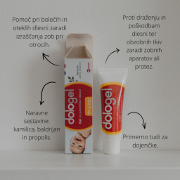 Dologel, gel za pomiritev dlesni (25 ml)